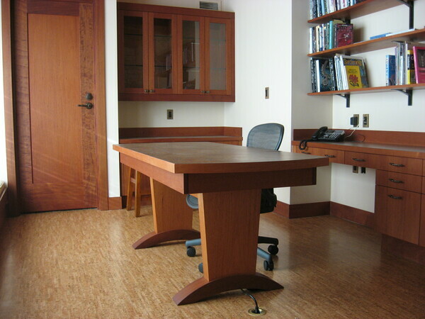 Studio interior and work table